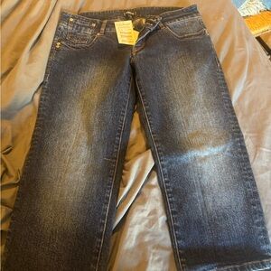 Bebe Indigo Capri Pants